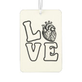 LOVE Anatomical Human Heart Air Freshener Autolufterfrischer (Rückseite)