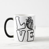 LOVE Anatomical Human Heart  Verwandlungstasse (Links)