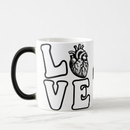 LOVE Anatomical Human Heart  Verwandlungstasse