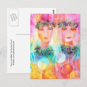 Love and Aloha Postcard Postkarte (Vorne/Hinten)