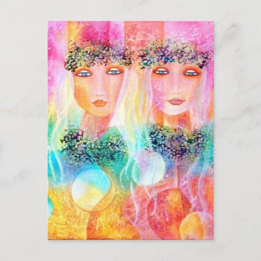 Love and Aloha Postcard Postkarte (Vorderseite)