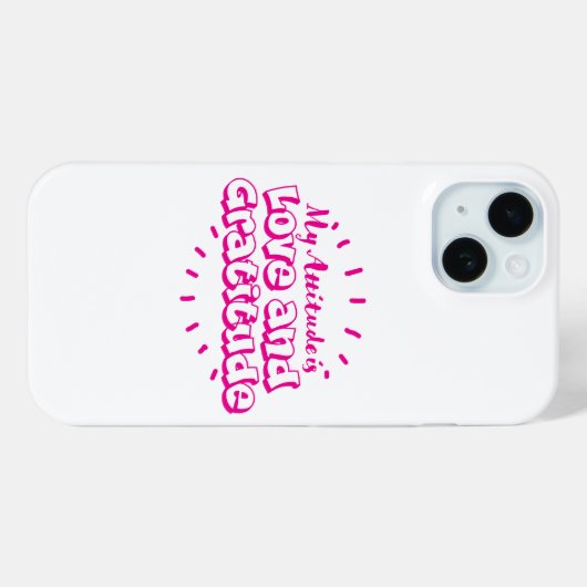 Love and gratitude cell phone case (Rückseite (Horizontal))