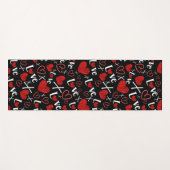 Love and hearts seamless pattern yogamatte (Vorderseite (Horizontal))