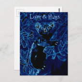 Love and Hugs Koala Bear Postkarte (Vorne/Hinten)