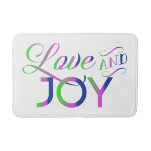 Love And Joy Colorful Badematte
