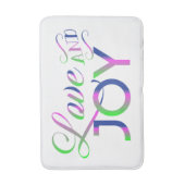 Love And Joy Colorful Badematte (Vorderseite Vertikal)