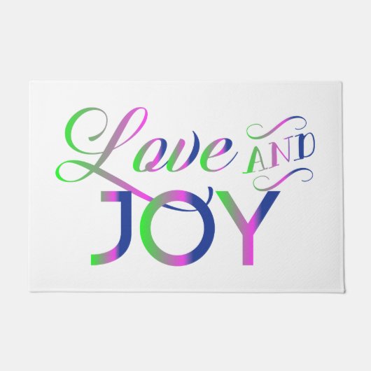 Love And Joy Colorful Fußmatte (Vorderseite)