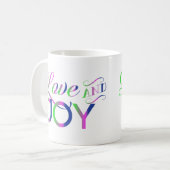 Love And Joy Colorful Kaffeetasse (Vorderseite Links)