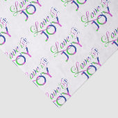 Love And Joy Colorful Seidenpapier (Ausschnitt)