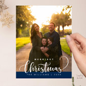 Love and Joy, Merry Christmas Family Photo Postkarte