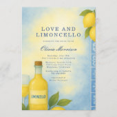 Love and Limoncello Italian Bridal Shower Einladung (Vorderseite)