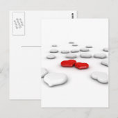 Love and Many Hearts Postkarte (Vorne/Hinten)