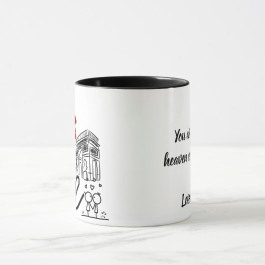 Love and Monument Personalized Mug Tasse (Zentrum)