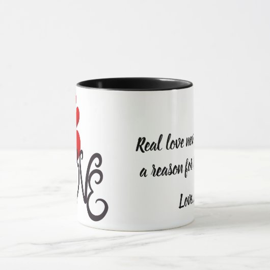 Love and Monument Personalized Mug Tasse (Zentrum)