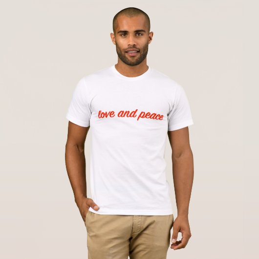 love and peace T-Shirt (Vorne ganz)
