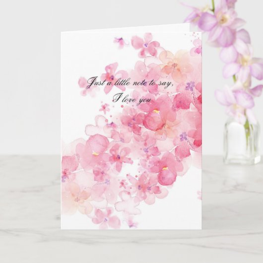 Love and Support Card Karte (Orchidee)