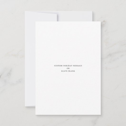 Love and Thanks | Newlywed Plaid Christmas Photo Dankeskarte (Rückseite)