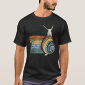 Love Animals Retro Snail Gift Design Idea for Snai T-Shirt (Vorderseite)