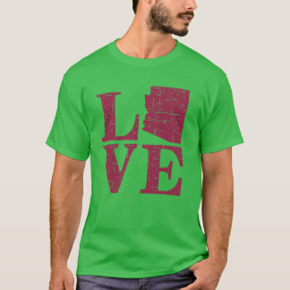Love Arizona Distressed Vintage AZ Home Pride Over T-Shirt
