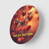 "Love Around the Clock" – Anpassbare Wanduhr (Winkel)