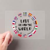 Love Around the World Languages Acryleinladungen (Insitu (Handheld))
