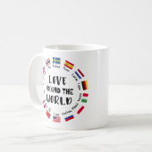 Love Around the World Languages Kaffeetasse (Vorderseite Links)