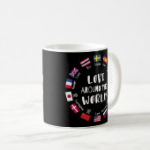 Love Around the World Languages  Kaffeetasse (VorderseiteRechts)