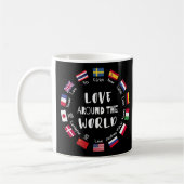 Love Around the World Languages Kaffeetasse (Links)