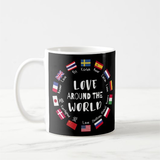 Love Around the World Languages  Kaffeetasse (Links)
