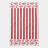 Love Arrows And Hearts Geschirrtuch (Vertikal)