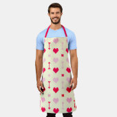 Love Arrows & Blossoms Apron Schürze (Getragen)