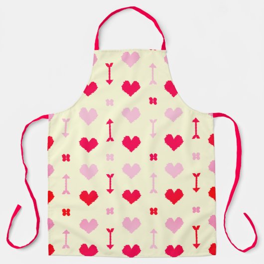 Love Arrows & Blossoms Apron Schürze (Vorderseite)