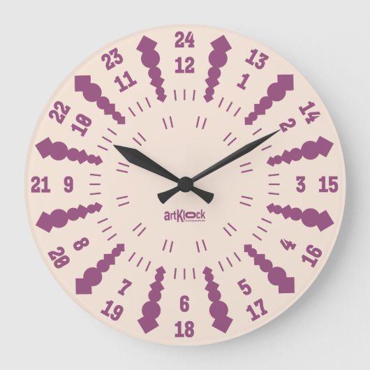 LOVE ART KLOCK TWENTY FOUR/TWELVE BY MASANSER GROßE WANDUHR (Vorderseite)