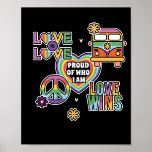 Love as love. Proud of who Iam. LGBT+pride. Poster
