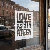Love As Strategy Poster – Typography Wall Print