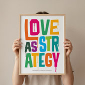 Love As Strategy - Typography Print | Wall Art Poster