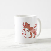 Love-Asaurus Rex Lustig Kaffeetasse (VorderseiteRechts)
