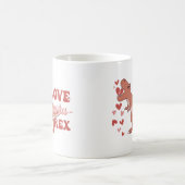 Love-Asaurus Rex Lustig Kaffeetasse (Mittel)