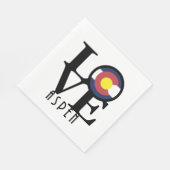 LOVE Aspen Colorado Serviette (Ecke)