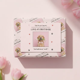 Love at First Bark Dog Valentine’s Day  Feiertagskarte