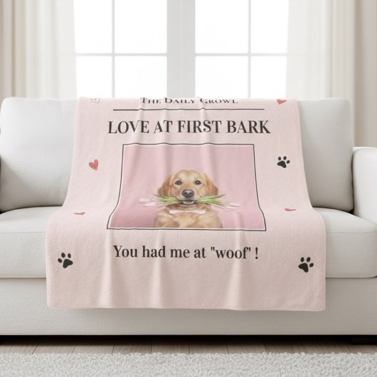 Love at First Bark Personalized Dog Sherpadecke