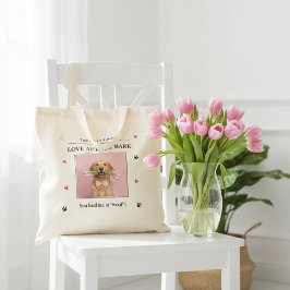 Love at First Bark Personalized Dog  Tragetasche