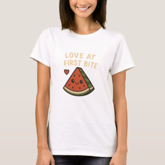  Love At First Bite Cute Watermelon Funny Shirt 