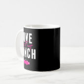Love At First Punch Girl Kickboxing Cardio Workout Kaffeetasse (Vorderseite Links)