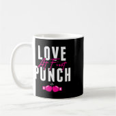 Love At First Punch Girl Kickboxing Cardio Workout Kaffeetasse (Links)