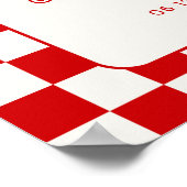 Love at First Slice Pizza Bridal Shower Welcome Poster (Ecke)