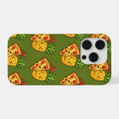Love at First Slice - Pizza Meets Pineapple iPhone Hülle (Rückseite (Horizontal))