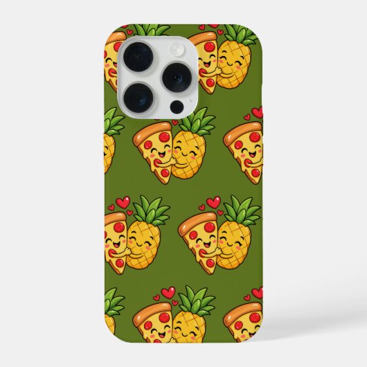 Love at First Slice - Pizza Meets Pineapple iPhone Hülle (Rückseite)