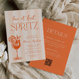 Love at First Spritz All-in-One Bridal Shower Einladung