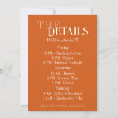 Love at First Spritz Bachelorette Einladung (Rückseite)